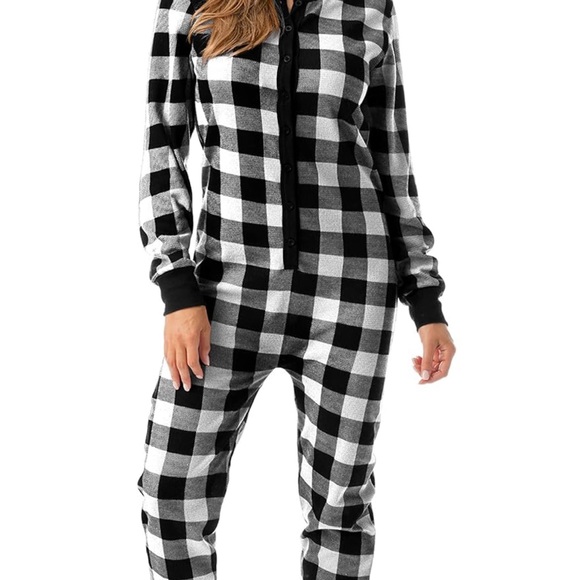 Followme new onesie buffalo print medium women’s pajamas thermal - Picture 2 of 5